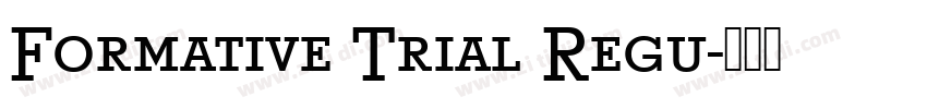 Formative Trial Regu字体转换